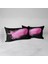 Pembe Tüy Desenli Dekoratif 2'li Yastık Kılıfı Seti 32 x 55 cm 1