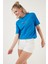 Yazılı Detaylı Pamuklu Oversize Bisiklet Yaka T Shirt Bayan T Shirt 541RUEDELA 1