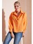 Regular Fit Balon Kollu Poplin Gömlek Bayan Gömlek 611GO0153 1