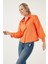 Regular Fit Balon Kollu Poplin Gömlek Bayan Gömlek 611GO0153 2