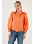 Regular Fit Balon Kollu Poplin Gömlek Bayan Gömlek 611GO0153 3