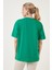 Baskılı Pamuklu Oversize Bisiklet Yaka T Shirt Bayan T Shirt 541HAPPINESS 5