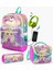 Coral High Kids Pembe Su Yeşili Unicornlu Kız Desenli Usb'li 3’lü Okul Çanta Seti Set 23833-MİX3 1