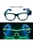 Kablosuz Glow Sunglass Light Up LED Gözlük El Yanıp Sönen Aydınlık Gözlük Düğün Doğum Günü Dekorasyon Glow  Green Blue 1