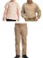 Unisex Çocuk Ribana Bel Keten Okul Pantolonu + Polo Yaka Kısa ve Uzun Kol T-Shirt 1