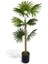 Yapay Ağaç Fanpalm 8yaprak 85*45CM Yelpaze Palmiye Siyah Aleminyum Saksı 1
