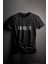 Unisex Baskılı Siyah Tişört Brooklyn L 1