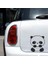 Sevimli Panda Araba Sticker Siyah 11X13 cm 2