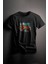 Unisex Baskılı Siyah Tişört Strong Xl 1