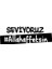 Seviyoruz Allah Affetsin Araba Sticker Siyah 17X6 cm 1