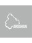 Ardahan Harita Araba Sticker Beyaz 18X13 cm 1