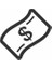Dolar Banknot Araba Sticker Siyah 15X15 cm 1