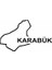 Karabük Harita Araba Sticker Siyah 18X11 cm 1