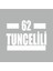 62 Tuncelili Araba Sticker Beyaz 16X9 cm 1