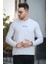 Gorry Brooklyn Baskılı Çizgili Slim Fit Likralı Erkek Sweatshirt 2