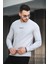 Gorry Brooklyn Baskılı Çizgili Slim Fit Likralı Erkek Sweatshirt 3