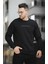 Trc 2737 Üç İplik Şardonlu Kabartma Baskılı Bisiklet Yaka Erkek Sweatshirt 2
