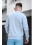 Trc 2173 Üç İplik Şardonlu Kuru Kafa Baskılı Cep Detaylı Erkek Sweatshirt 4