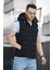 Giaco Slim Fit Kapüşonlu Suya Dayanıklı Puffer Erkek Şişme Yelek 1
