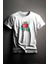 Unisex Baskılı Beyaz Tişört Apple Xl 1