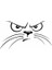 Kedi Klozet Sticker Siyah 20X10 cm 1