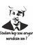 Neşet Ertaş Duvar Sticker Siyah 20X20 cm 1