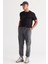 Erkek Antrasit-melanj Standart Fit Normal Kesim Polar Kargo Cepli Jogger Eşofman Altı 1