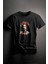 Unisex Baskılı Siyah Tişört Frida Xl 1