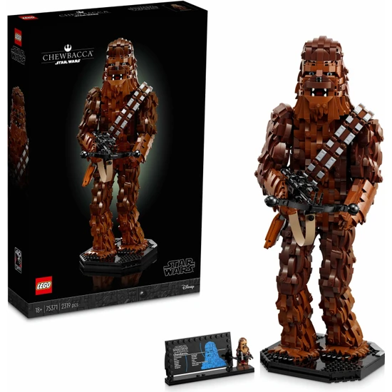 LEGO® Star Wars# Chewbacca# 75371 # Yetişkinler için İnşa Edilebilen Koleksiyonluk Figür Yapım Seti (2319 Parça)