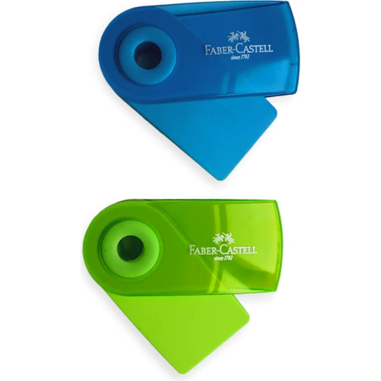 Faber-Castell Mini Sleeve Silgi Neon Renkler 2'li Paket