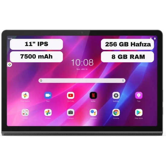 Lenovo Yoga Tab 11  YT-J706F 8GB 256GB 11 Gri Tablet ZA8W0004TR