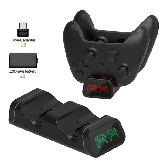 Comse Xbox Series S x   Dock Wireless Controller Şarj Istasyonu Göstergeli 1200 Mah