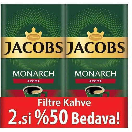 Jacobs Monarch Aroma Filtre Kahve 500 gr*2 adet