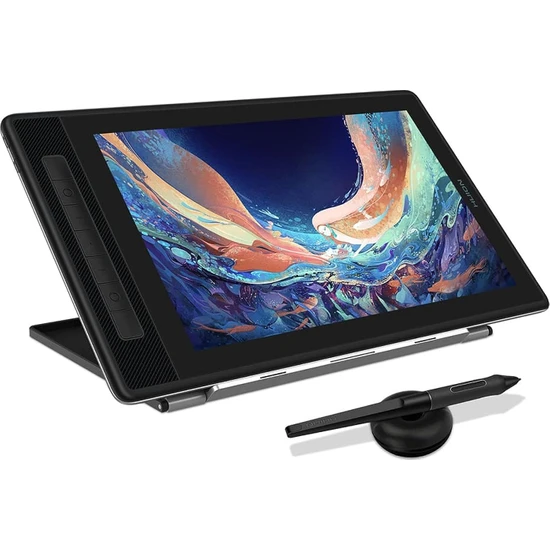 Huion Kamvas Pro 13(2.5k) IPS Panel LCD Grafik Tablet 37.35CM x 22.91CM, 8192 Kademe Basınç Hassasiyetli, 145% Srgb, 5080LPI, 2560X1600 2.5k Qhd+ Çözünürlük (HUGT1302)