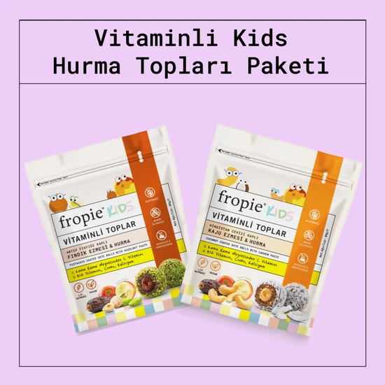 Vitaminli Kids Meyve Topları - 80 gr x 2 Çeşit