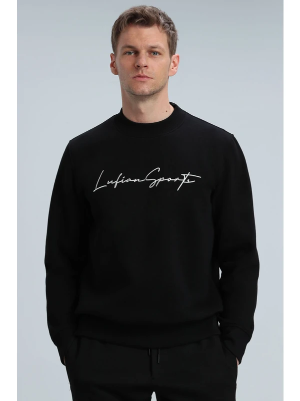 Lufian Lowe Erkek Sweatshirt Siyah