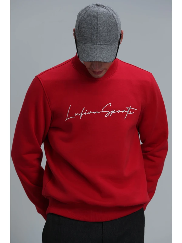 Lufian Lowe Erkek Sweatshirt Kırmızı