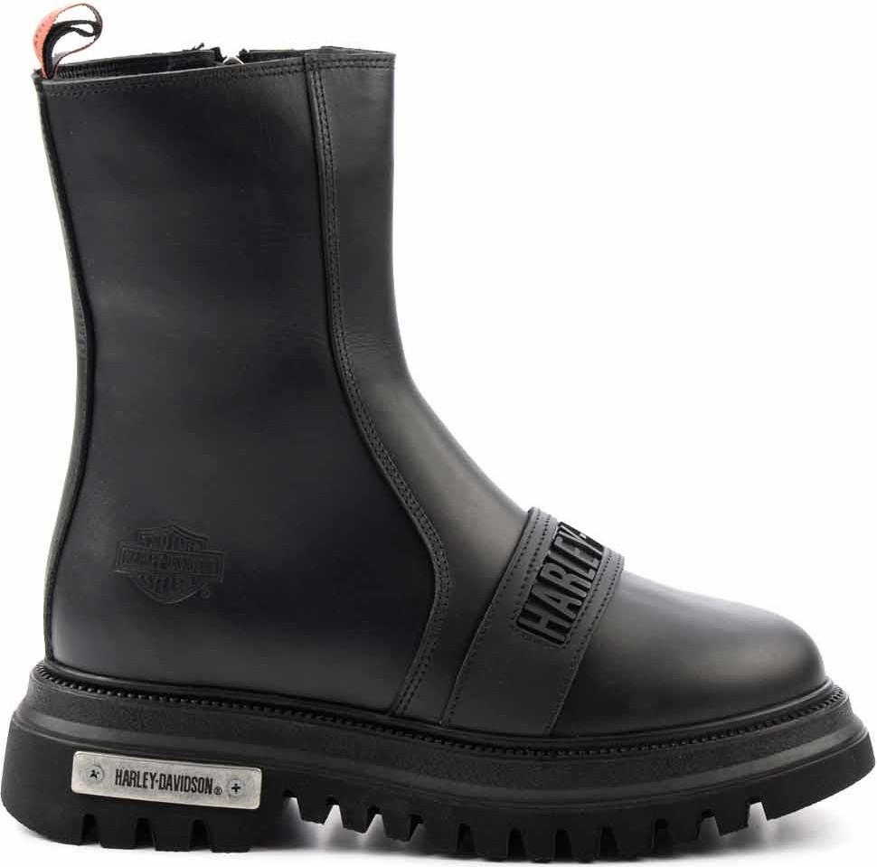 Harley Davidson Black Leather Kadın Bot & Bootie HD0777054903 görsel 2