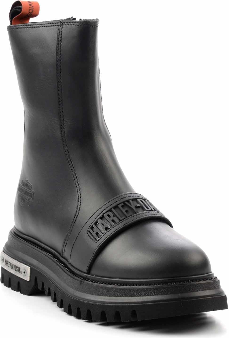 Harley Davidson Black Leather Kadın Bot & Bootie HD0777054903 görsel 3