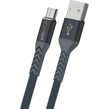 Polosmart PBS401 Micro USB Hızlı Şarj Kablosu 1.2m Siyah