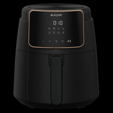 Arçelik Airfryer L, 3.9 Lt 1500 W 8 Programlı Yağsız Sıcak Hava Fritözü, Siyah