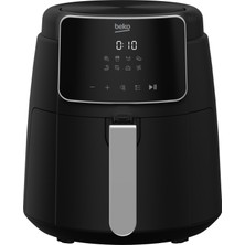 Beko Airfryer L, 3.9 Lt 1500 W 8 Programlı Yağsız Sıcak Hava Fritözü, Siyah