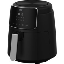 Beko Airfryer L, 3.9 Lt 1500 W 8 Programlı Yağsız Sıcak Hava Fritözü, Siyah