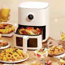 Xiaomi Airfryer L, 4 Lt 1600 W Cam Sepetli Wi-Fi Bağlantılı Yağsız Sıcak Hava Fritözü, Beyaz