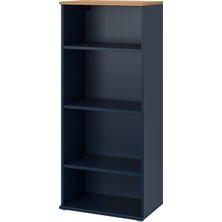 IKEA Açık Kitaplık Raf Ünitesi Koyu Mavi Renk Meridyendukkan 60X140 cm Ev Dekorasyonu
