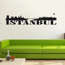 Reysa Tasarım Istanbul Duvar Sticker Siyah 21X5 cm