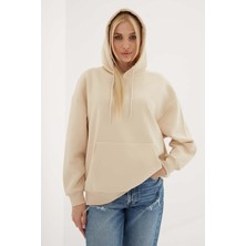 Fashion Friends Kadın Sweatshirt Bej 23K0090K1