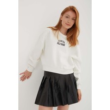 Fashion Friends Kadın Sweatshirt Ekru 23K0086K1
