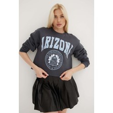 Fashion Friends Kadın Sweatshirt Antrasit 23K0176K1