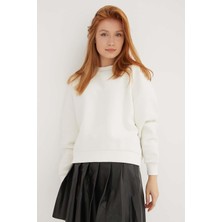 Fashion Friends Kadın Sweatshirt Ekru 23K0059K1